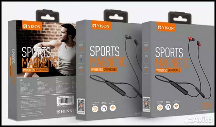 Наушники беспроводные yison E19 Sports Magnetic