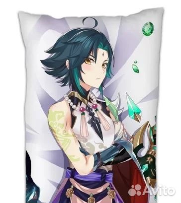 Дакимакура подушка обнимашка геншин импакт Сяо