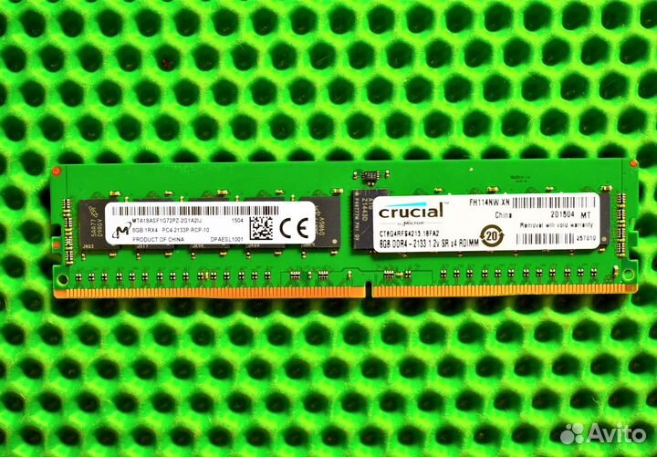 8GB DDR4 ECC micron 2133