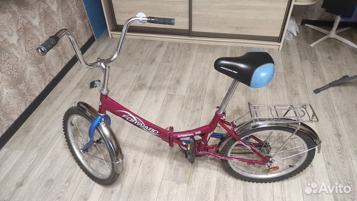 Велосипед подростковый бу, колеса 20, складной