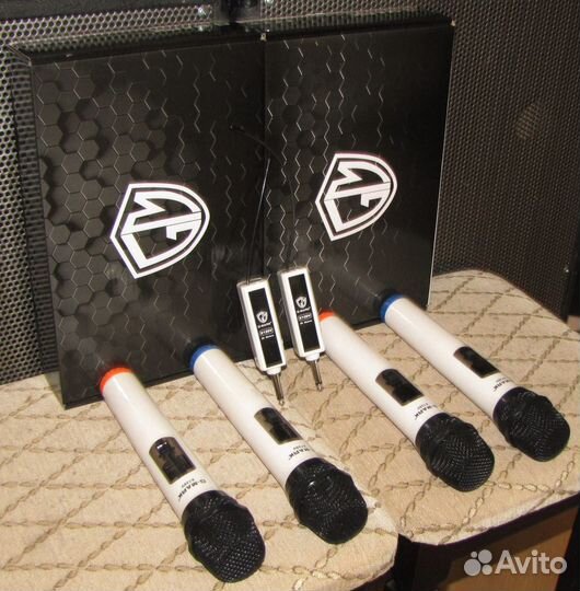 Микрофоны вокальные 4шт радио C-Mark X120V Pro New