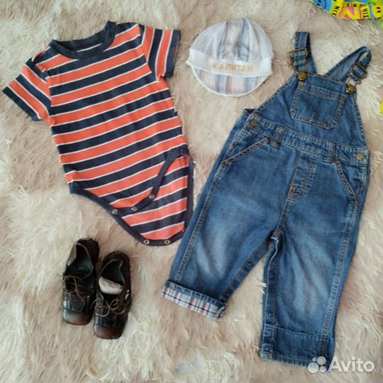 Одежда для мальчика 6-12 месяцев пакетом