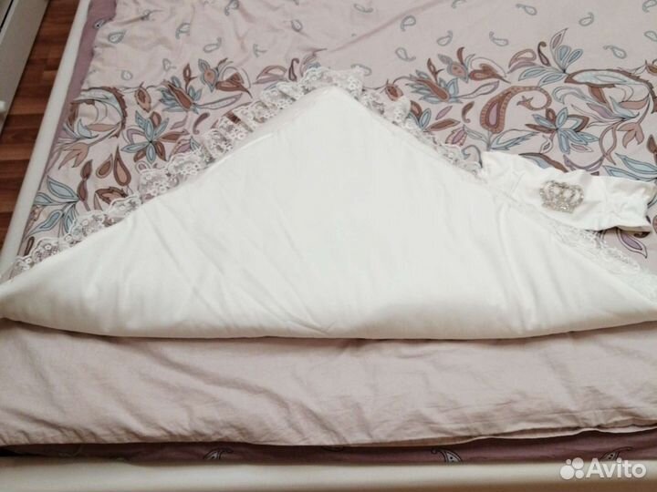 Конверт- одеяло на выписку зимний для девочки