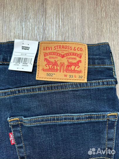 Джинсы мужские levis 502 w33