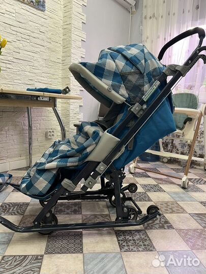 Санки коляска трансформер ника 7
