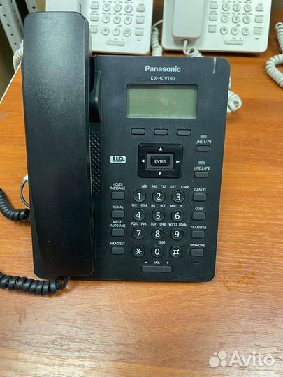 IP-телефоны Panasonic KX-HDV130 чёрные