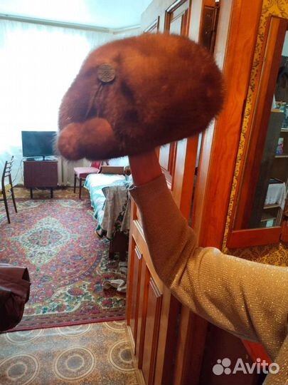 Шапка зимняя меховая женская норковая