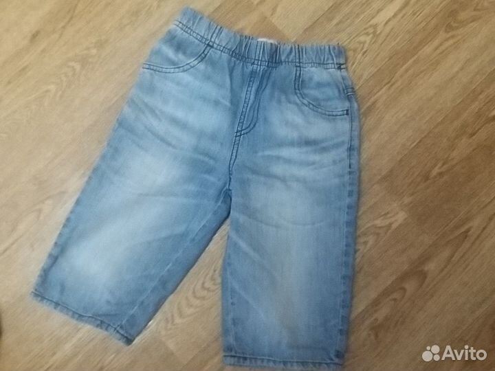 Бриджи джинсовые