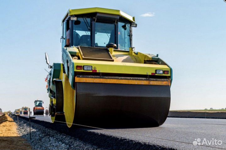 Асфальтирование с материалом