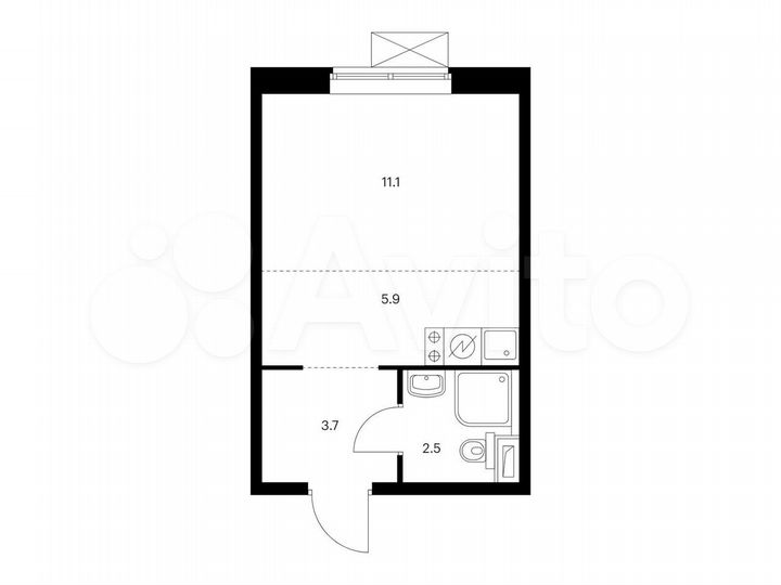 Квартира-студия, 23,2 м², 11/17 эт.