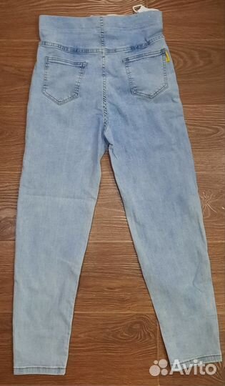Джинсы голубые для беременных 42-44