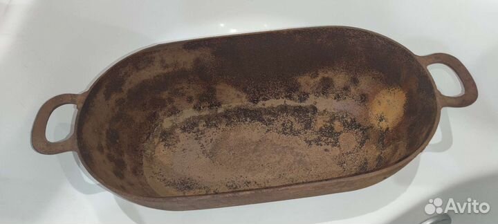 Казан старинный чугунный утятница