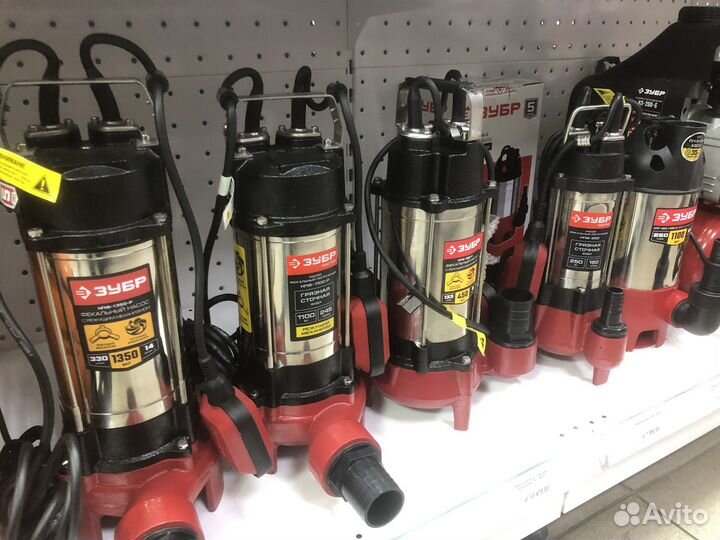 Фекальный насос с режущим механиз. зубр нпф-450-Р