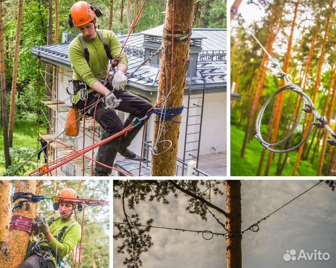 Каблинг - укрепление деревьев от падения