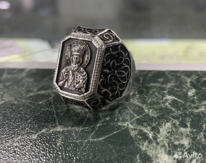 Мужская печатка серебро