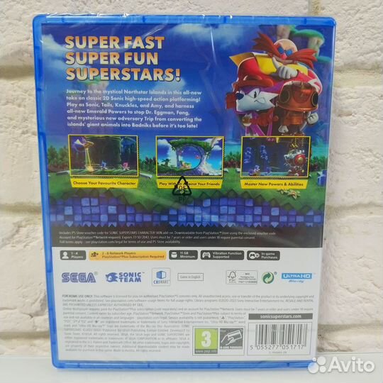 Sonic Superstars PS5 новый диск