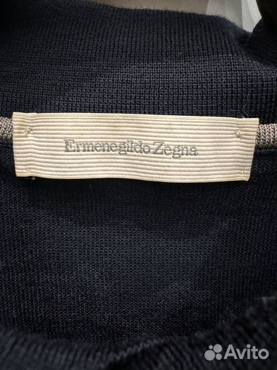 Шерстяное поло Ermenegildo Zegna 58 размер