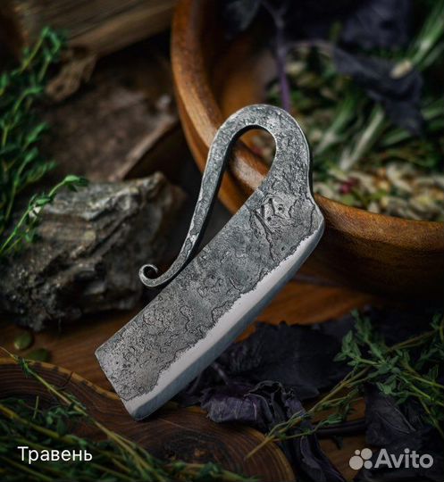 Кованый нож травень кузница Севера