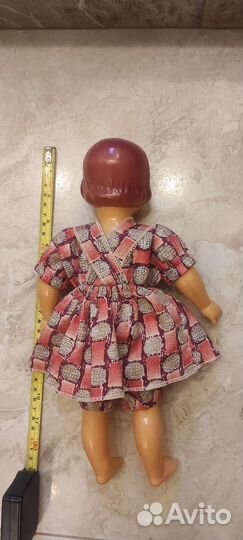 Куколка Целлулоид 30 см. Не реставрирована
