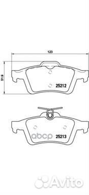 Колодки тормозные дисковые зад P24148 Brembo