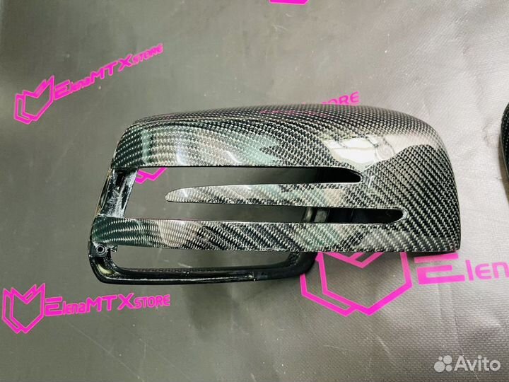 Накладки на зеркала mercedes W204 W117 карбон