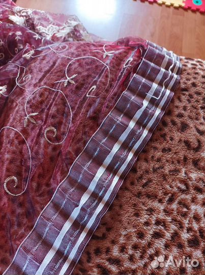 Готовая Штора органза 2,40*7. Турция