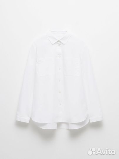 Рубашка школьная для девочки 140 белая Sela