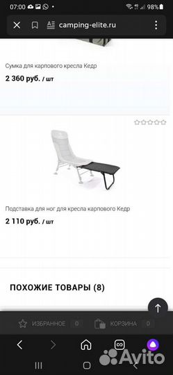 Кресло карповое