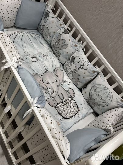 Бортики в детскую кроватку новые