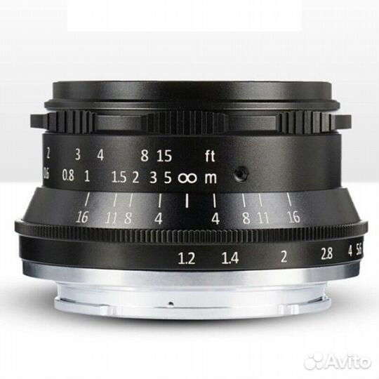 Объектив 7artisans 35mm f1.2 Canon EF-M, цвет черн