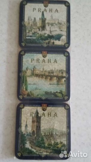 Подставки под чашки (Прага) 6 шт