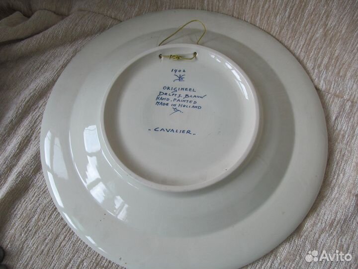 Тарелка дельфт Delft коллекционная