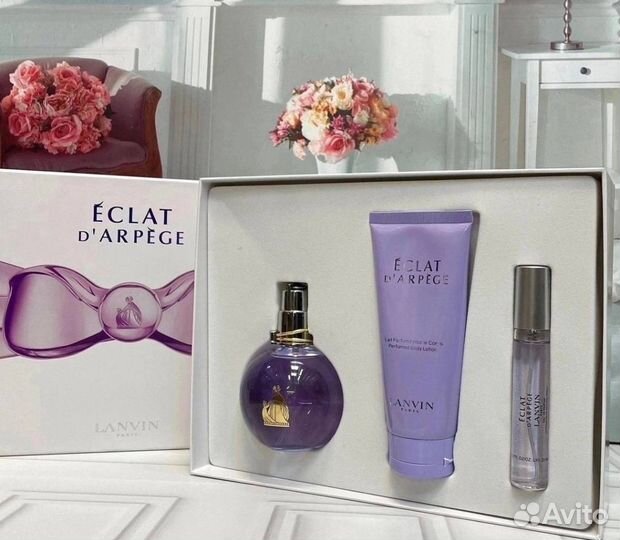 Духи подарочный набор Eclat d' 100ml,Крем+Пробник