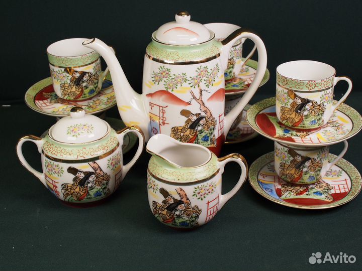 Сервиз кофейный фарфоровый. Япония