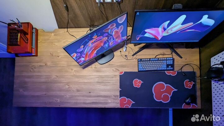 Компютерный стол из массива в стиле лофт