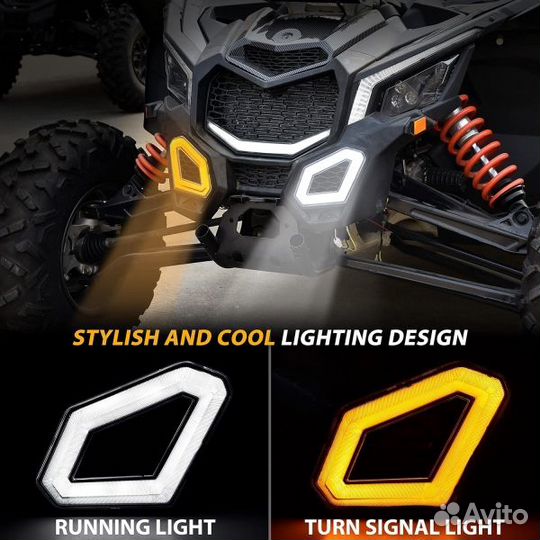 Дневные ходовые огни в бампер Can Am Maverick X3