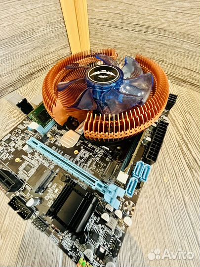 Комплект x79 lga 2011 intel Xeon 2630v2 16gb Кулер