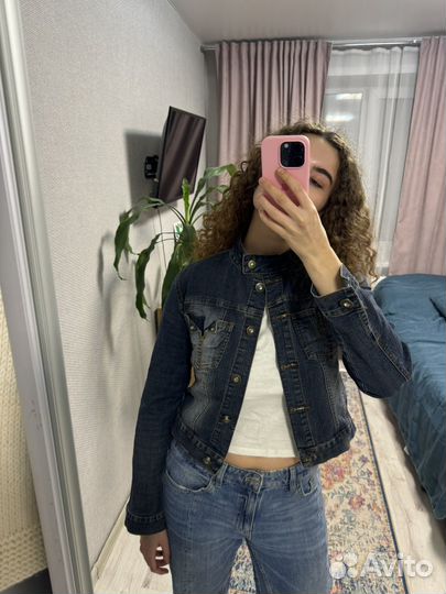 Винтажная джинсовая куртка