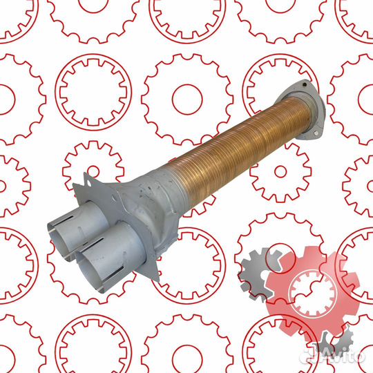 Металлорукав в сборе с тройником (омедненный)