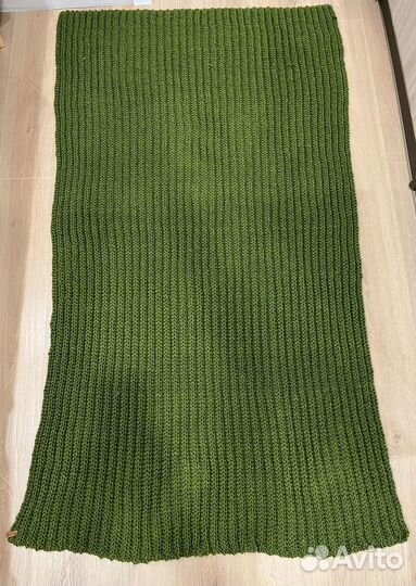 Плед вязаный полушерсть ручная работа