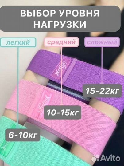 Фитнес резинки новые упаковки