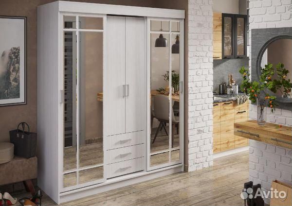 Шкаф купе с зеркалом Андрей 1