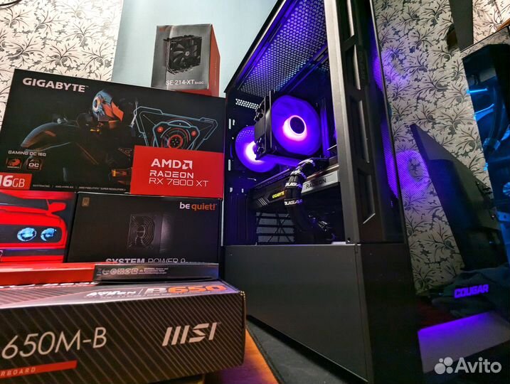Мощнейший новый игровой пк 7500f и 7800XT (16GB)