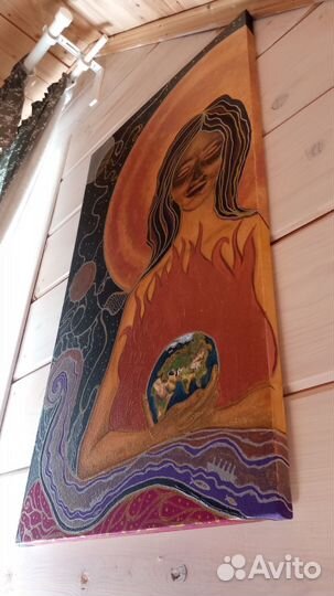 Картина акрил на холсте 