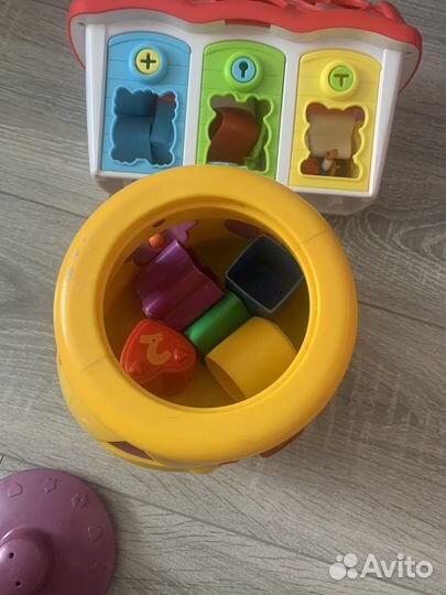 Игрушка Домик Сортер с ключами и горшочек