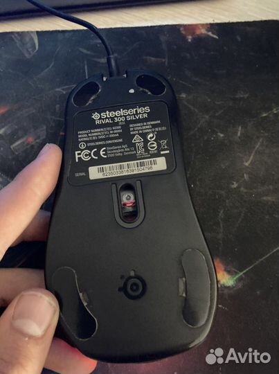 Игровая мышь steelseries rival 300 silver