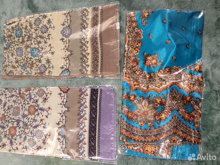 Шелковый платок шейный новый