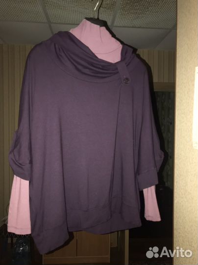 Костюм -водолазка, кардиган, юбка 56