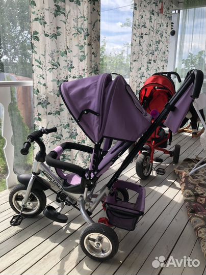 Трехколесный велосипед с ручкой Capella