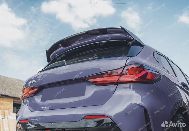 Спойлер BMW 1 F40 HB M Sport черный глянец